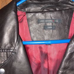 John Varvatos XL leather Jacket 