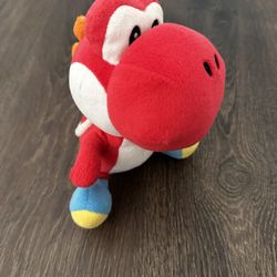 Yoshi™ 8" Plush - Red Yoshi Nintendo stuffed animal