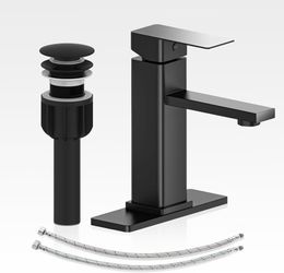 Bathroom Faucet Set with Pop Up Drain