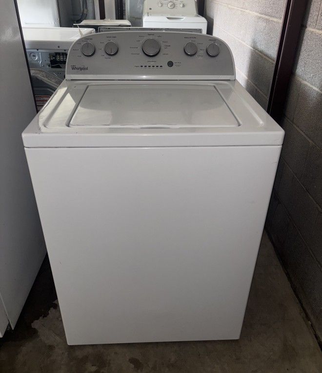 White Whirlpool Washer