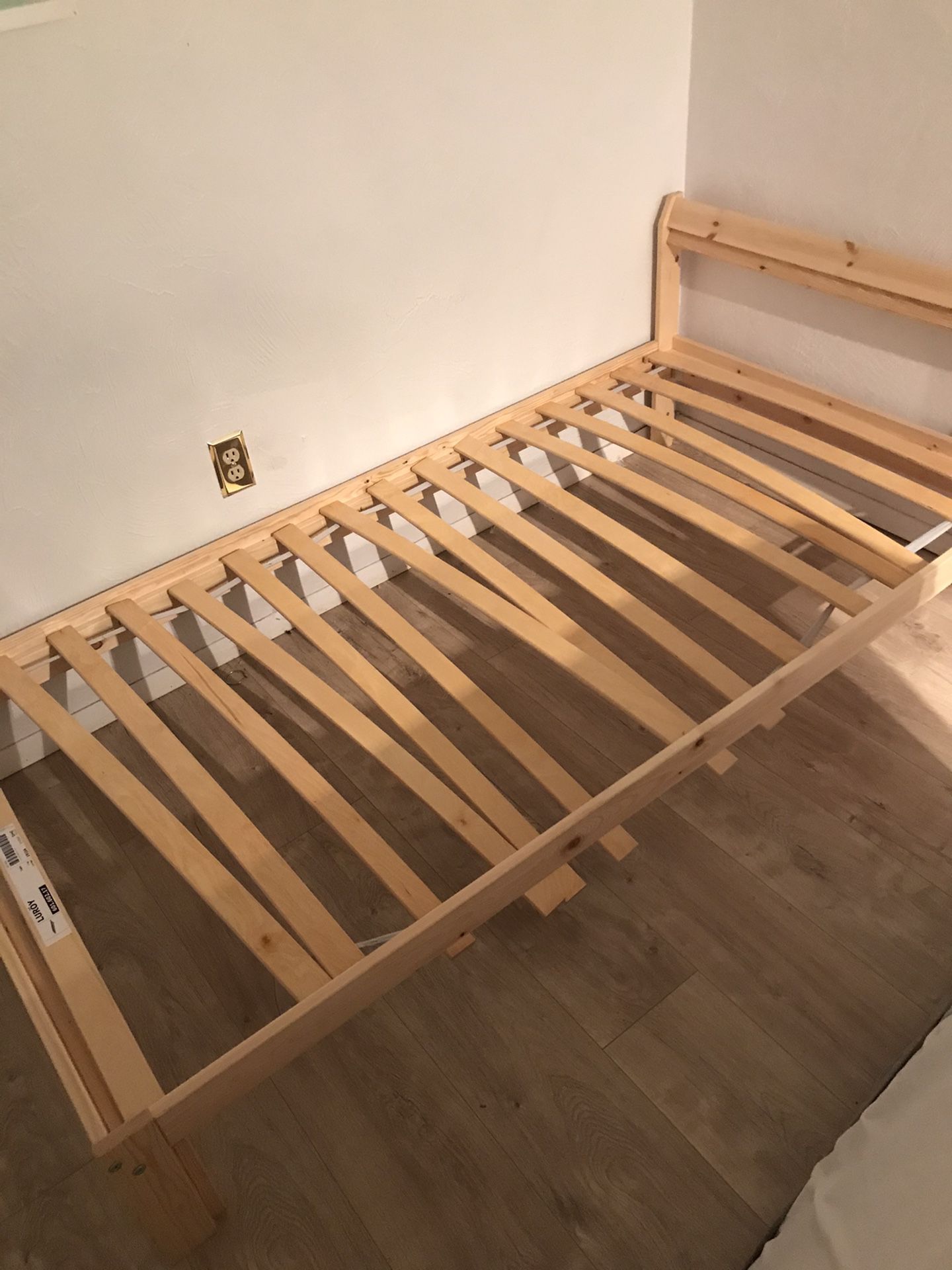 FREE bed frame - gently used IKEA LURÖY twin