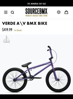 Verde 21" Bmx Trick Rad Bike Solid Crusier