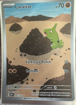 Larvitar Pokémon Card