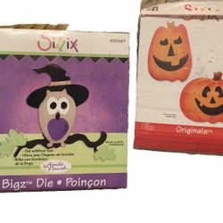 Sizzix Pumpkins, Owl & Witch Hat Cutting Dies Set