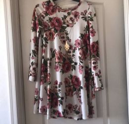 White Floral Dress