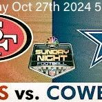 49ers Vs Cowboys Sun 10/27/2024 Sec 133 Row 23