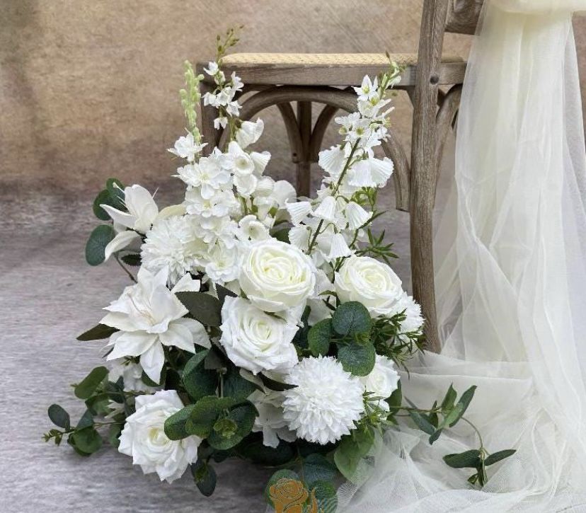 White Faux Aisle Flowers (2)