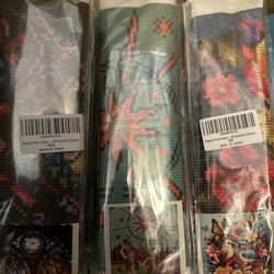 Diamond Art Kits for Adults,3 Pack, Diamond  Painting for Beginners, Diamond Round 5D Full Drill Paint with Diamonds Pictures Gem Art Painti