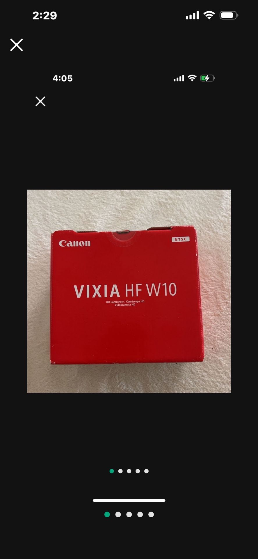 Canon VIXIA HF W10 Waterproof and Shockproof Camcorder (Blue)