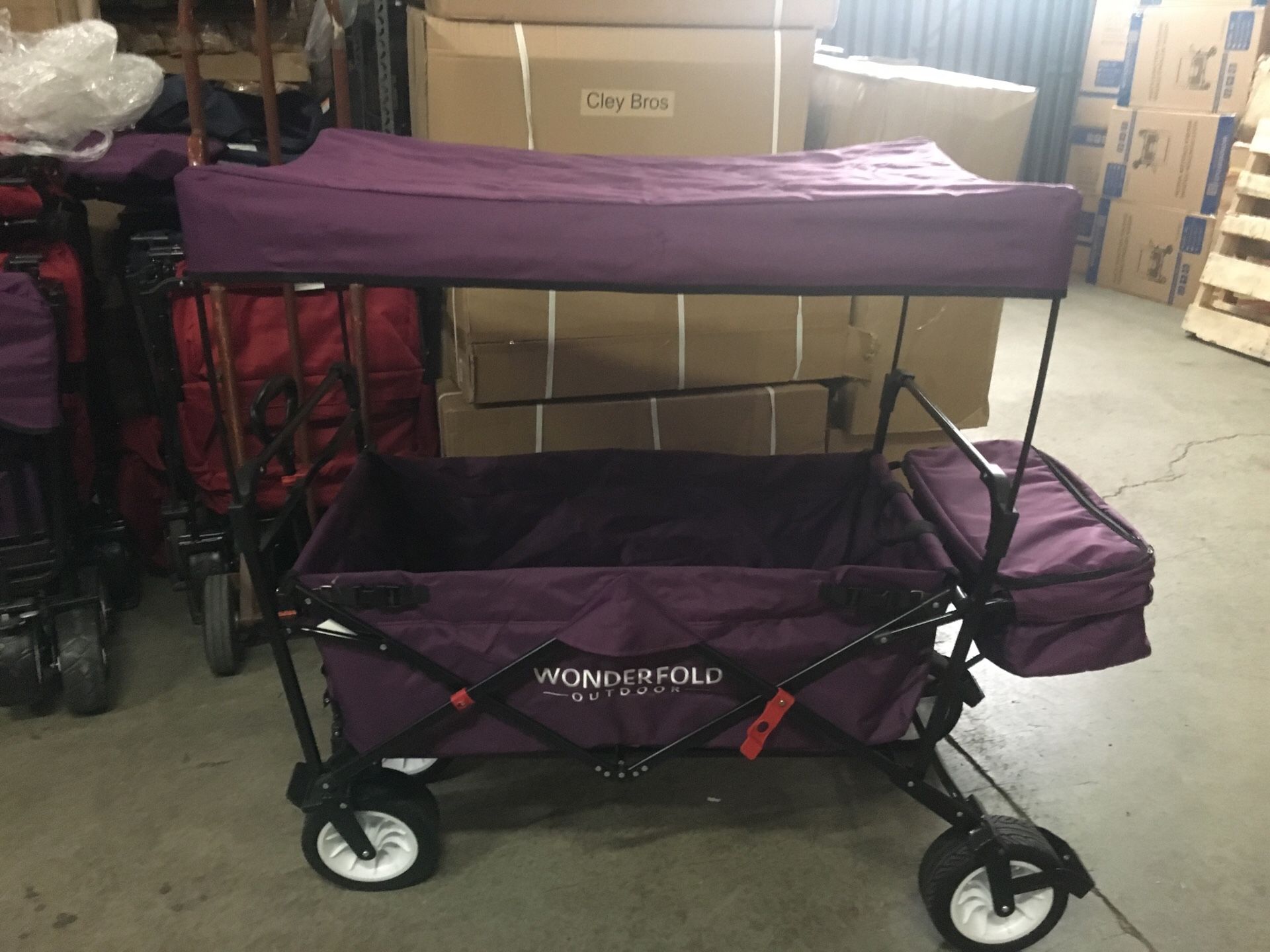 WonderFold Outdoor Premium Folding Wagon with Canopy