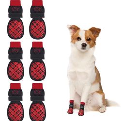 Size XS/S Buffalo Plaid Reversible Scarf and Dog Socks