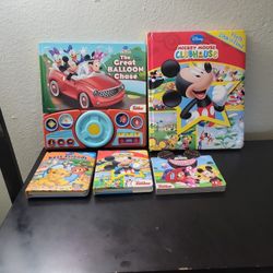 Mickey Mouse Reading, Look& Find, Play A Sound Books 