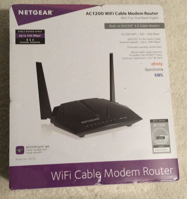 NetGear WiFi Cable Modem Router