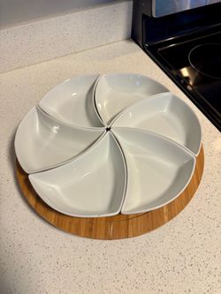 B. Smith Lazy Susan Swirl Server