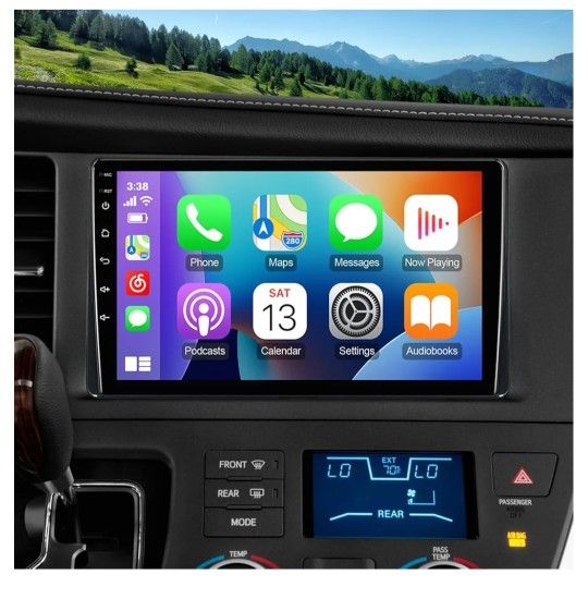 9-Inch IPS Touchscreen Android 12 Car Stereo for Toyota Sienna 2015-2018 with Wireless CarPlay & Android Auto 2+32GB Car Radio, Support GPS, WiFi, Blu