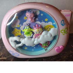 VNTG Fisher Price Perfectly Pink Dream Land Crib Soother Projector Music Lights✨