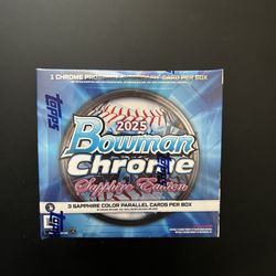2025 Topps Bowman Chrome Sapphire Baseball Hobby Box
