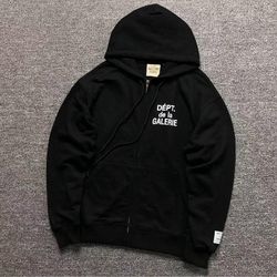 Gallery Dept Zip Hoodie Black