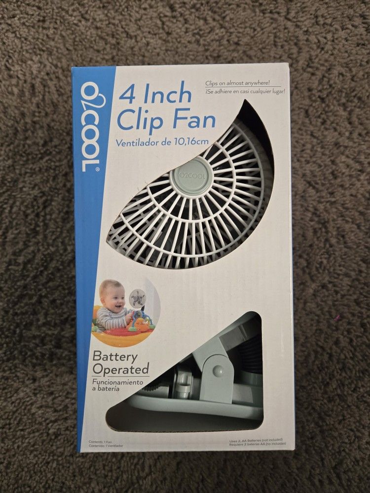 O2COOL 4" Clip Fan