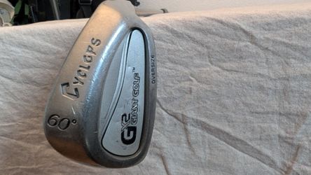 Giant Golf GX2 Oversize 60° Lob Wedge 1 Club Stiff Graphite Shaft Silver