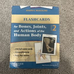 Flashcards for Bones, Joints And Actions Of The Human Body 