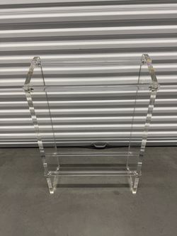 Lucite towel rack 70s 80s