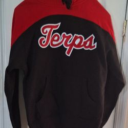 "TERPS" BLACK/RED HOODIE SIZE X-SMALL 