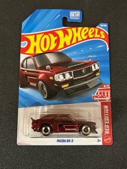 Hot wheels red edition Mazda rx3