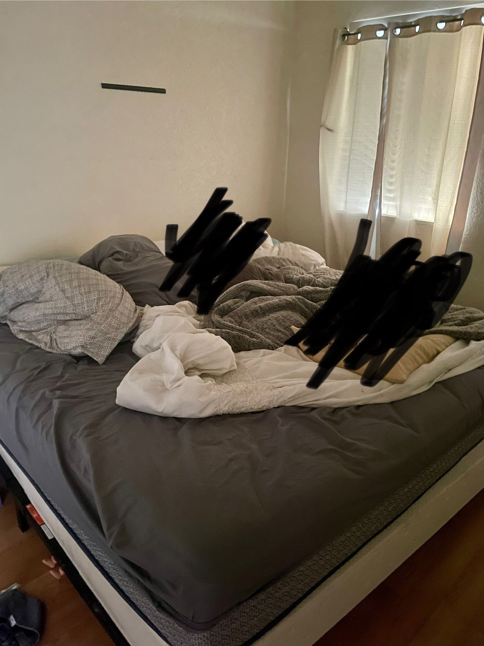 King Mattress W/ Box Spring & Metal frame