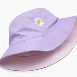 Bucket Hat Unisex 100% Cotton Embroidery Hat Packable Summer Travel Beach Sun Visor Outdoor Cap