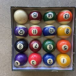Miniature Billiards Pool Balls 