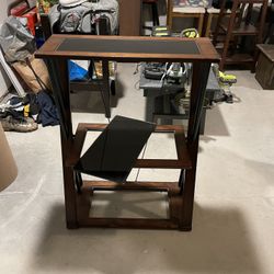 Wooden/glass Entertainment Shelf