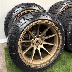 NEW 22x12 bronze tis wheels and RBP tires 305/40r22
