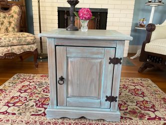 Rustic Corona Style Mexican Pine Side / End Table or Nightstand