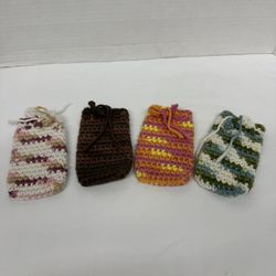 Soap Saver Scrubby Sack Crochet Handmade New Makeup Perfume Essential Oil