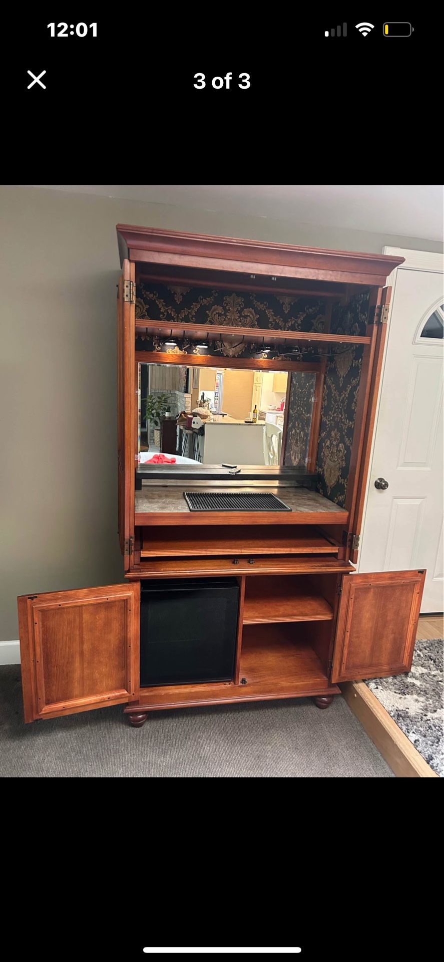 Wood Bar Cabinet