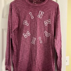 VS Victoria's secret PINK Size M loose fit top shirt t-shirt distressed wash