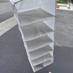 2 IKEA STUK Storage With 7 Compartments, White Grey, 30x30x90 cm 