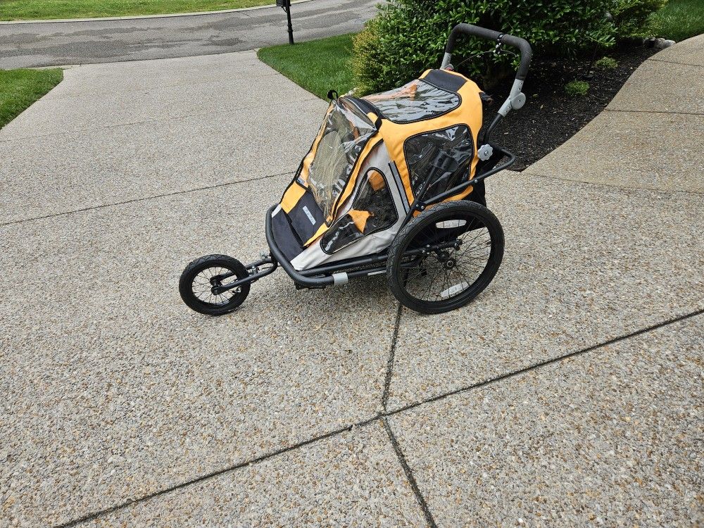 Stroller, Push Or Pull With Bike