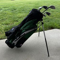 U.S. Kids Golf Green, Ultralight Kidpower, UL-4, 5 Club Set with Stand/Carry Bag