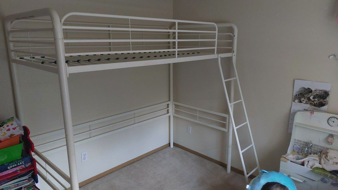 ((PENDING PICKUP))  Twin Size Loft Bed Frame, Tall