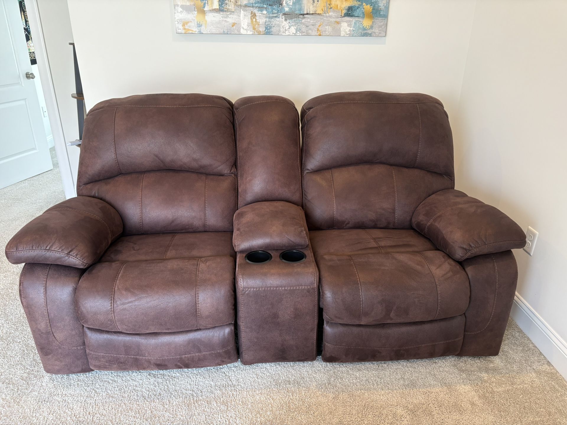 Soft Suede Recliner