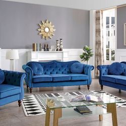 VELVET SOFA & LOVESEAT ! AVAILABLE IN GRAY, GREEN , PINK , BLUE , BLACK ! MINAS HOME FURNITURE ! 851 Van Houten Ave Clifton NJ 07013