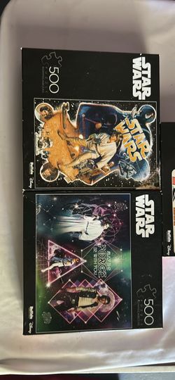 Star Wars 500 pcs puzzles for $4 each or the 3x $10