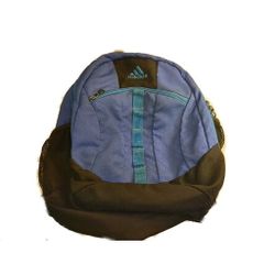 Adidas Stratton II Black Backpack Pink & Blue Zippers