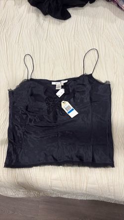 Nice Studio M black  silk tank top. Size XL