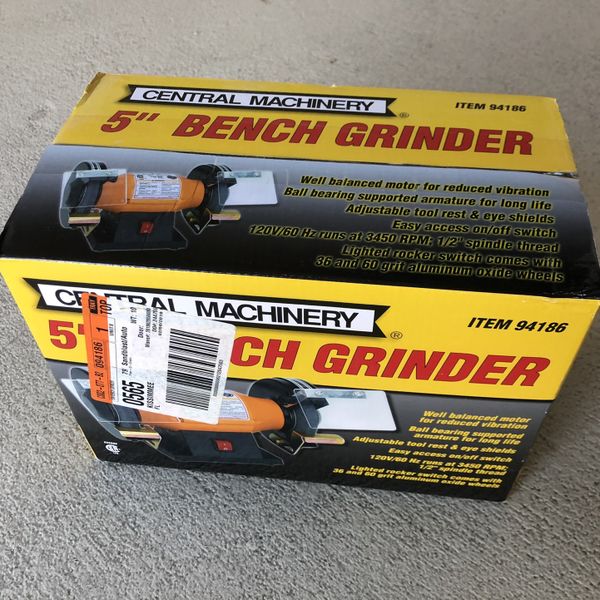 Brand New Harbor Freight 5” Bench Grinder Mint Condition for Sale in