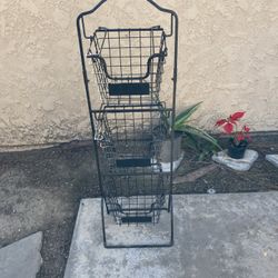 3 Tiers Metal Storage Baskets