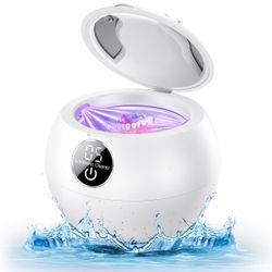 Ultrasonic Retainer-Cleaner Machine,Denture Care,Cleaner Machine for Dentures,Jewelry,Braces,Toothbrush Heads with 250ML Capacity,45kHz,Applicable for