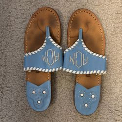 Jack Rogers Monogram Sandals